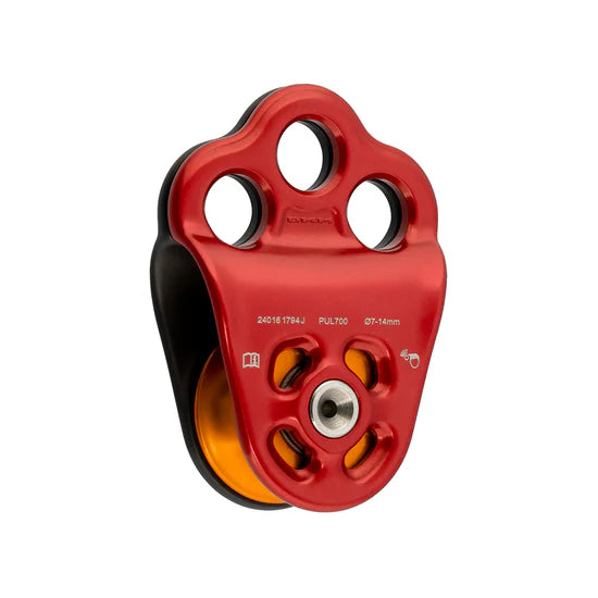 DMM Triple Attachment Pulley 2 - Red