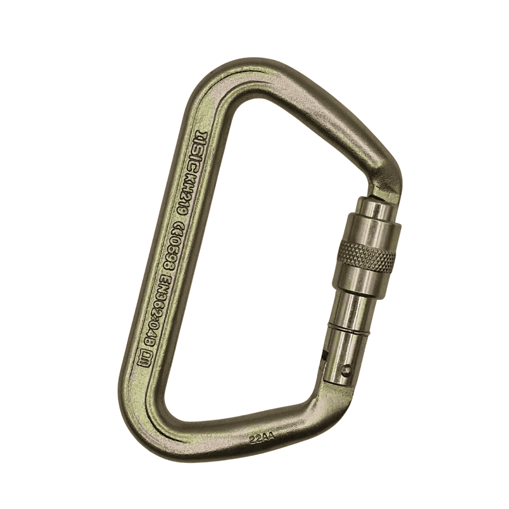 ISC Iron Wizard Carabiner - Large D Screwgate